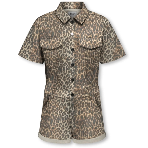 Kids Only Jumpsuit - Kognaomi-Castel - Geroosterd Coconut/Leo Wa - Kids Only - 6 jaar (116) - Jumpsuit