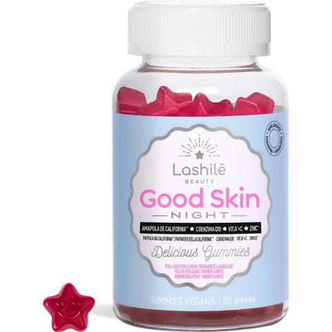 Lashilé Beauty Good Skin Night Delicious Gummies | 60 stuks