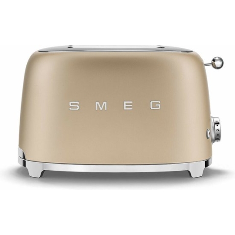 SMEG TSF01CHMEU - Broodrooster - Mat Champagne - 2x2 - 950W - 6 niveaus