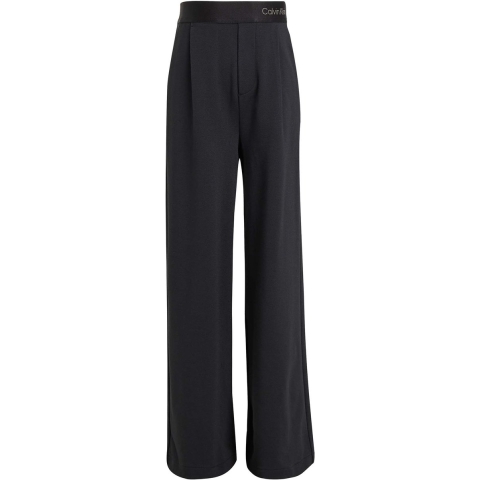 Calvin Klein Broek - Logo Tape breed Twill Punto - Zwart - Calvin Klein - 14 jaar (164) - Broeken - Katoen