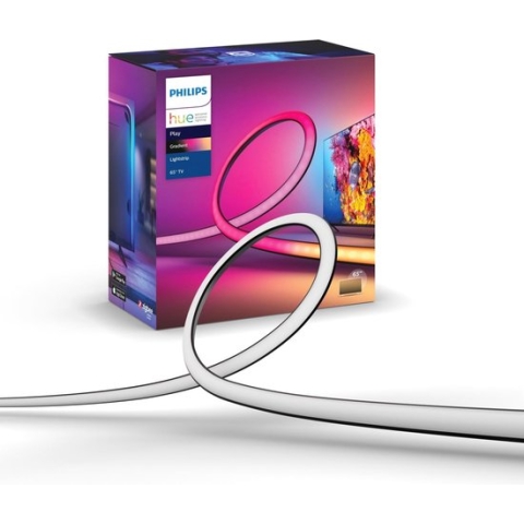 Philips Hue Play Gradient Lightstrip 65 inch - Televisie - Zwart - 20W - incl. Voeding en steunen