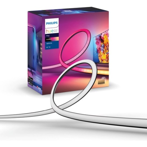 Philips Hue Play Gradient Lightstrip 55 inch - Televisie - Zwart - 20W - incl. Voeding en steunen