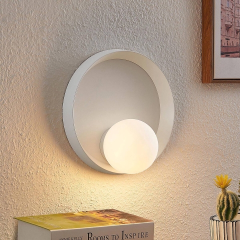 Lucande - Andelina Wandlamp White/Opal