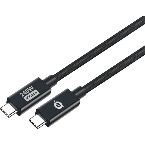Conceptronic ETTA04B12 USB-kabel 1,2 m USB4 Gen 3x2 USB C Zwart