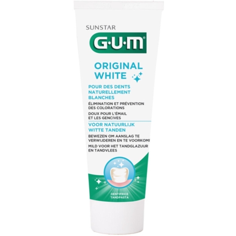 4x GUM Tandpasta Original White 75 ml