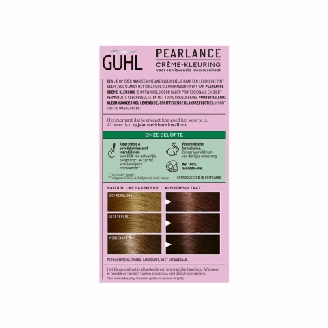 3x Guhl Pearlance Intensieve Crème-Haarkleuring 55 Warmroodbruin Teakwood