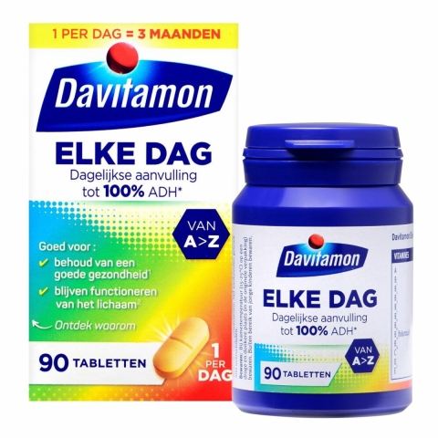 Gratis Verzending: 2x Davitamon Elke Dag 90 tabletten