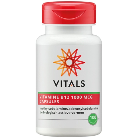 Gratis Verzending: 2x Vitals B12 1000 Mcg 100 capsules