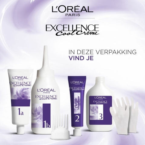 2x L'Oréal Excellence Cool Crème Permanente Crèmekleuring 5.11 - Ultra As Lichtbruin