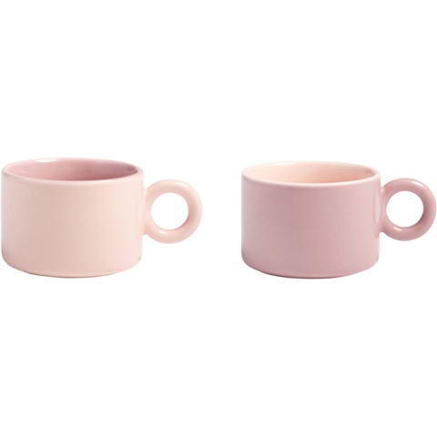 &klevering Chiquito Koffie Mok Set Van 2 Roze