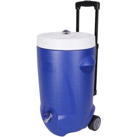 Steamy Cool 20 Roller - Gesoleerde Drankdispenser / Drankkoeler met kraantje op wielen - 20 Liter - Blauw