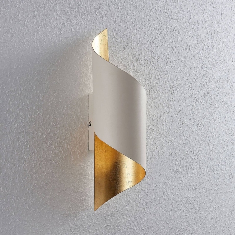 Lindby - Vanni Wandlamp White/Gold