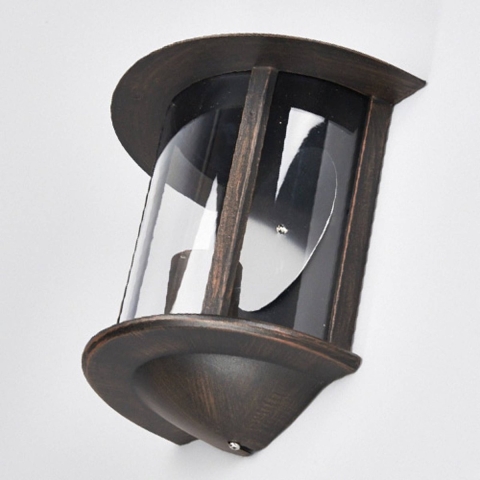Lindby - Maelis Buiten Wandlamp Rust/Clear