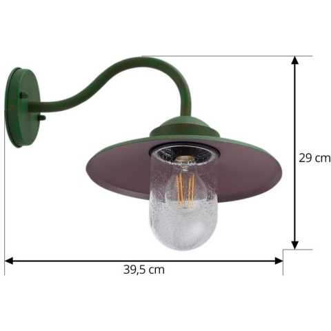Lindby - Bilma Buiten Wandlamp Groen