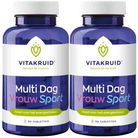 Gratis Verzending: 2x Vitakruid Vrouw Sport Multi Dag 90 tabletten