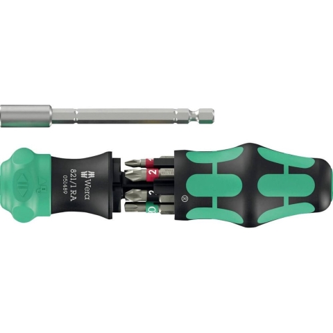 Wera 05051519001 Kraftform Kompakt 28 RA 1 Bitschroevendraaier - 6 In 1 Multi-bit - Met Ratelfunctie