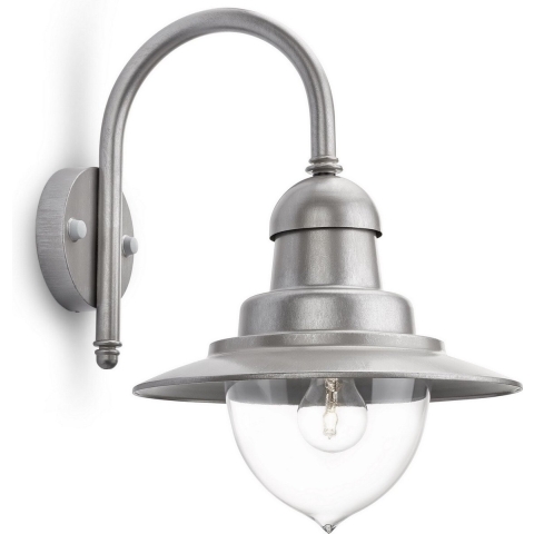 Philips Raindrop buitenwandlamp  - 1-lichts - grijs