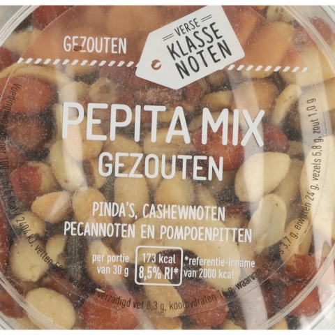 6x Verse Klassenoten Pepita Mix Gezouten 210 gr