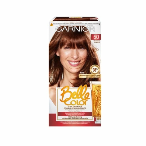 2x Garnier Belle Color Permanente Crèmekleuring 50 Mahonie