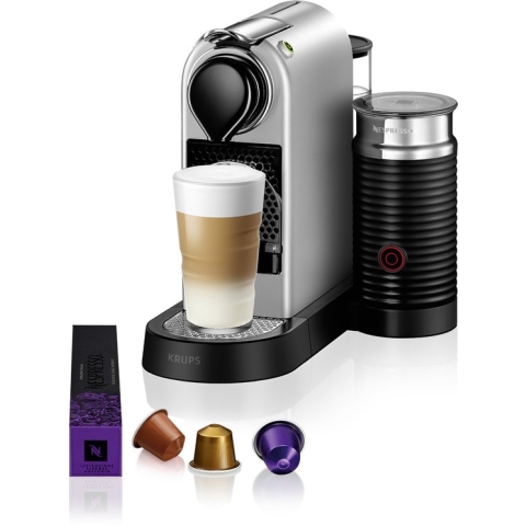 Krups Nespresso Citiz & Milk XN761B - Koffiecupmachine - Zilver