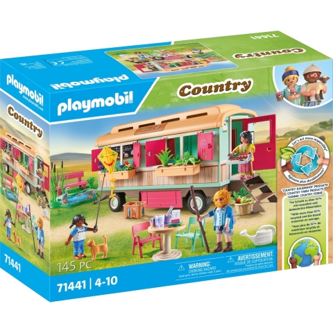 Playmobil Country - Gezellig Caravancafé - 71441 - 145 Onderdele - Playmobil - OneSize - Speelgoed