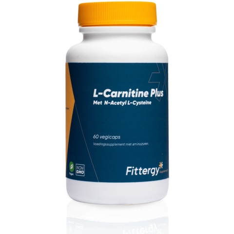 Gratis Verzending: 2x Fittergy Supplements L-Carnitine Plus 60 capsules