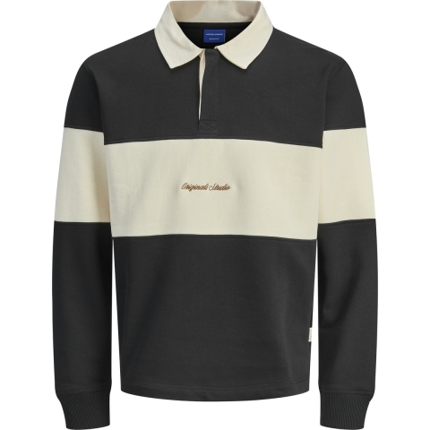Jack & Jones Sweatshirt - Polo - JorNorrebro - Zwart - Jack & Jones - 14 jaar (164) - Sweatshirt