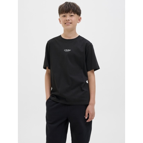 Jack & Jones T-Shirt - Noos - JjeSoho - Zwart m. Logo - Jack & Jones - 10 jaar (140) - T-Shirt