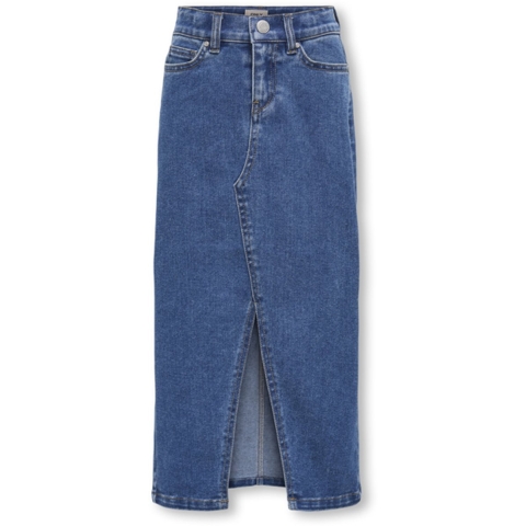 Kids Only Rok - Noos - KogSiri - Medium+ Blue Denim - Kids Only - 10 jaar (140) - Rok