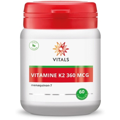 Gratis Verzending: 2x Vitals Vitamine K2 360mcg 60 capsules