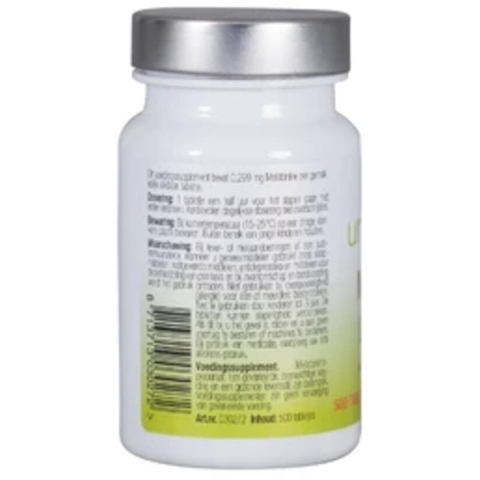 2x Unipharma Melatonine Puur 0,299mg 500 tabletten