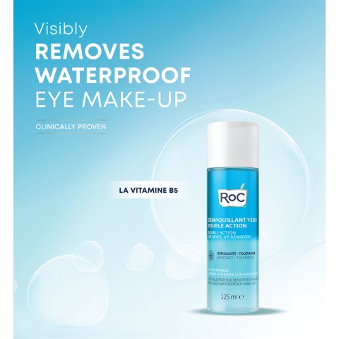 3x RoC Double Action Oog Makeup Remover 125 ml