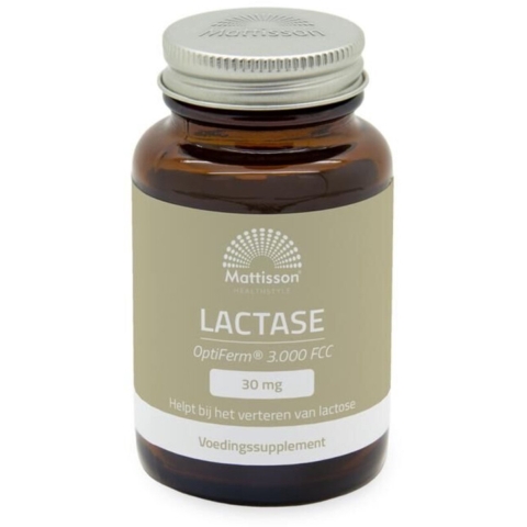 Gratis Verzending: 2x Mattisson Lactase OptiFerm 3000 FCC 90 capsules