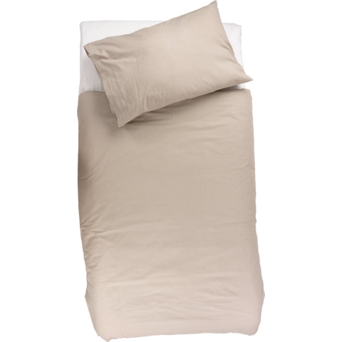 Dekbedovertrek + Kussensloop Peuterbed Funnababy 120x150 Sand/Sand