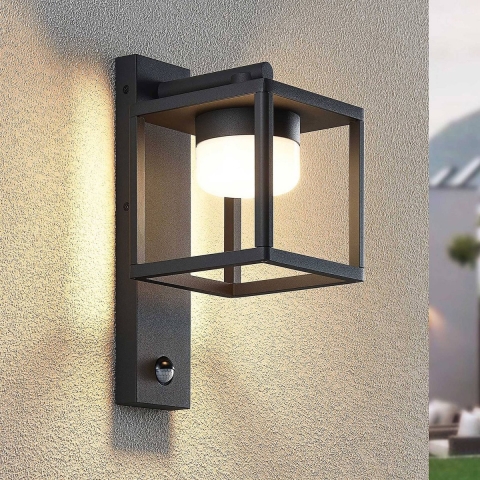 Lucande - Timio Down BuitenWandlamp Dark Grey
