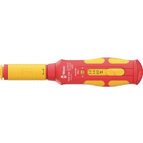 Wera 05075870001 7508 VDE Kraftform Safe-Torque Speed Draaimomentschroevendraaier - 0,4-2,0 Nm