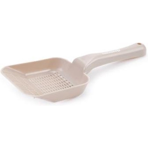 Beeztees plastic kattenbakschep beige, fijn