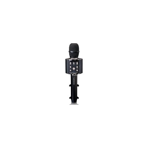 Lenco BMC-090BK - Bluetooth Karaoke Microfoon - Met Speaker en Verlichting - Zwart
