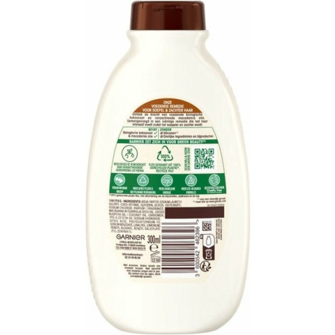 3x Garnier Loving Blends Kokosmelk en Macadamia Shampoo 300 ml