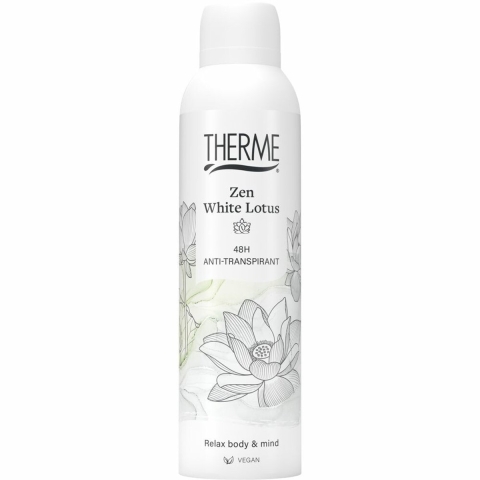 3x Therme Anti-Transpirant Zen White Lotus 150 ml