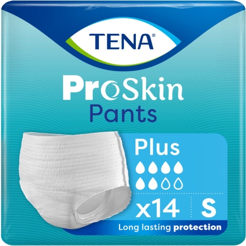 4x TENA Proskin Pants Plus S 14 stuks