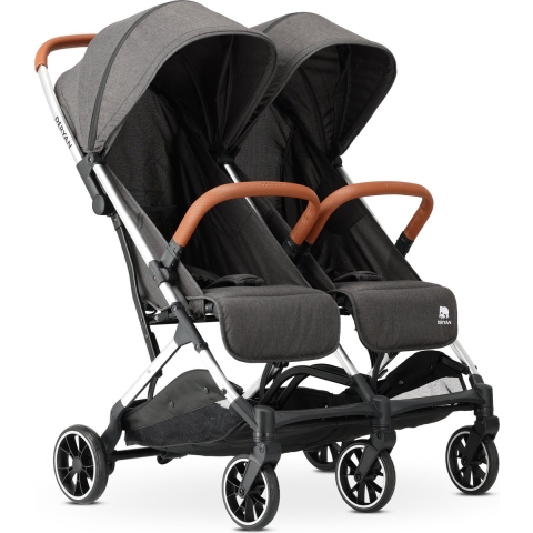 Deryan Luxe Rolo X2 Dubbele Buggy - Duo Buggy - Grijs