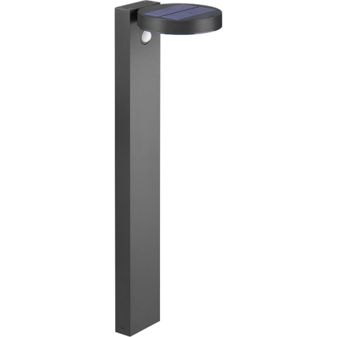 REALITY POSADAS Paalverlichting - Antraciet - incl. 1x SMD 4,5W - Bewegingssensor - Zonne energie - Solar - Snoerloos - Buitenverlichting - IP44