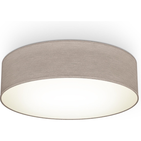 B.K.LICHT Plafondlamp - decoratieve lamp - taupe - met 2x E27 fitting -Ø38cm