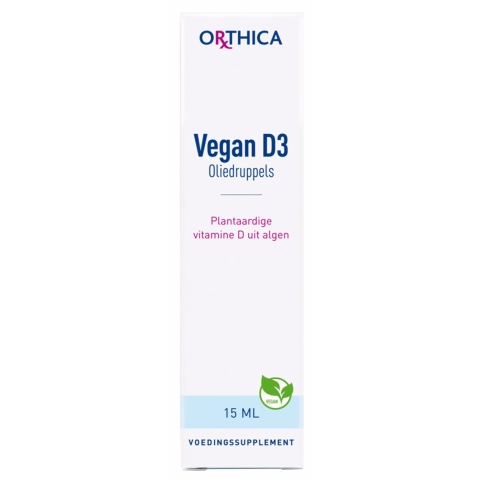 Gratis Verzending: 2x Orthica Vegan D3 druppels 15 ml