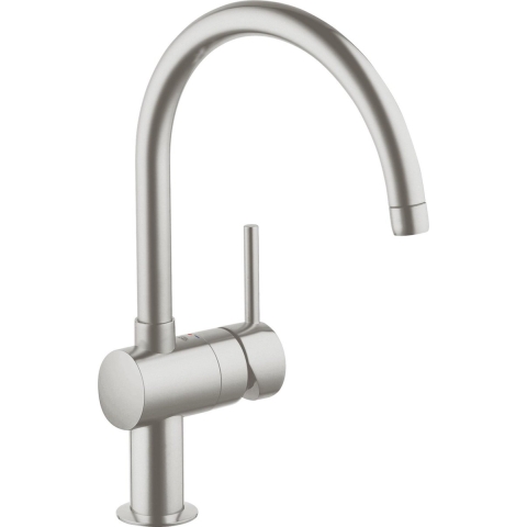 GROHE Minta Keukenkraan - draaibare hoge C-uitloop - 1 straalstand - RVS (supersteel) - 32917DC0