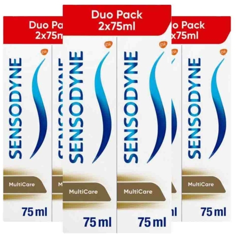 3x Sensodyne Tandpasta MultiCare Duo 2 x 75 ml