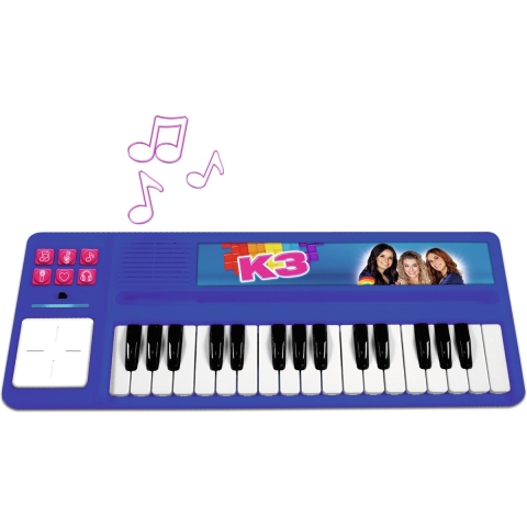 K3 Speelgoedinstrument - Piano met drumpad - Met fragmenten van 5 K3 liedjes - Inclusief batterijen