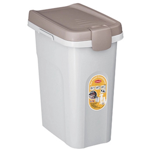 Stefanplast Voerton - Voedselcontainer - Luchtdicht - Bruin - Wit (1 stuk)