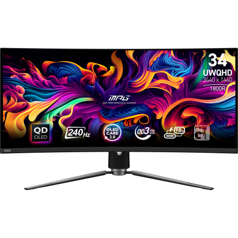 MSI Mpg 341cqpx Qd-oled - 34 Inch 3440 X 1440 (uwqhd) 0.03 Ms 240 Hz